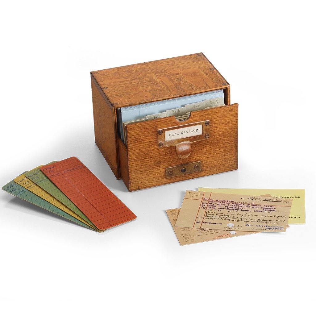 Library Card Wooden Bookmarks